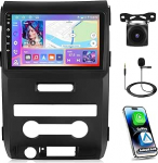 [4+64G] Autoraadio Ford F150 2009-2012 juhtmevaba Carplay/Android autole, 9-tolline Android puuteekraaniga Navi/WiFi/FM/RDS/SWC/Bluetooth/EQ + tagakaamera
