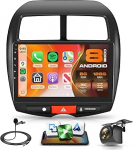 8 Core 6G + 128G Android Autoradio Mitsubishi ASX 1 / Citroen C4 / Peugeot 4008 traadita Carplay Android auto navigatsioon WiFi 360&deg; Panorama 9-tolline autoraadio peegel Link Bluetooth FM/RDS/DSP/SWC tagumine