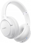 BERIBES juhtmevabad Bluetooth k&otilde;rvaklapid &uuml;le k&otilde;rvade, 65 tundi, 6 EQ režiimiga, HiFi Stereo, sisseehitatud mikrofon, kokkupandavad juhtmevabad k&otilde;rvaklapid mobiiltelefonidele/iPadile/Laptopile/PC-le, valge v&auml;rviga