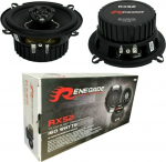 Renegade RX52 2-Way koaksiaalsed k&otilde;larid 5,25 tolli 13,00 cm 130 mm l&auml;bim&otilde;&otilde;t 80 Watt RMS 160 Watt Max impedants 4 Ohm 92 dB SPL auto must paariti