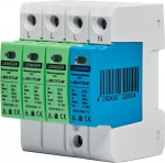 Leiniger I+II t&uuml;&uuml;p 1+2 (B+C) 4-poolne liigpingekaitse, maksimaalne lekkevool 50 kA