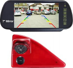 Topelt tagantvaate kaamera Dual Waterproof Night Vision tagantvaate kaamera pidurituled tagurduskaamera + 7-tolline tahavaatepeegel asendus Nissan NV400 X62 X62B/Opel Vauxhall Movano MK2 MK3/Renault jaoks