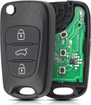 Lizbn 3 nuppu Hyundai kaugjuhtimispuldi v&otilde;tmefoobi kokkupandav Hyundai 3 nuppu Hyundai kaugjuhtimispult Hyundai i20 i30 i35 Kia K2 K5 Sorento Sportage Elantra koos Blade 433MHz ID46 kiibiga