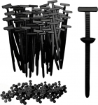 Universal-Kabelbinder-Schnalle, robust, selbstsichernd, Nylon, Kabelbinder-Halter, Nylon, Mehrzweck-Universal-Kabelbinder-Werkzeug, Mehrzweck-Kabelbinder-Werkzeug, 100 St&uuml;ck