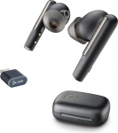Poly Voyager Free 60 UC juhtmeta k&otilde;rvaklapid (Plantronics) - m&uuml;ravastased mikrofonid - aktiivne m&uuml;rasummutus (ANC) - kaasaskantav laadimiskohver - &uuml;hildub iPhone, Android, PC/Mac, Zoom ja