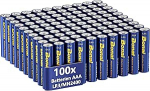 BONAI Longlife leelispatareid AAA (100 tk) 1,5 V mikro LR03 leelispatareid, v&otilde;imsad, ideaalsed &auml;ratuskelladele, termomeetritele, dekoratiivlampidele ja muudele k&otilde;rge energiaga seadmetele.