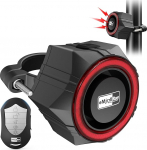 eMjollRay 110 dB jalgratta h&auml;ires&uuml;steem koos kaugjuhtimispuldiga USB-laetav IP65 veekindel h&auml;ires&uuml;steem jalgratta jaoks elektriline jalgratas, elektriline roller, mootorratas, E-scooter, uks, aknasignalisatsioon, 5