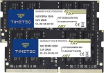 Timetec 32 GB Kit (2 x 16 GB) DDR4 3200 MHz (DDR4-3200) PC4-25600 Non-ECC Unbuffered 1.2 V CL22 2Rx8 Dual Rank 260 Pin SODIMM for AMD and Intel Gaming Laptop Notebook PC Computer Memory RAM Module