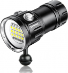 N15 6000 lumeni sukeldujatuli - professionaalne veealune videovalgus 90 CRI, 6500K valge valgusega, sukeldumiseks / veealuseks fotograafiaks / videograafiaks (IP68 veekindel, 80 m s&uuml;gavus)