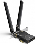 UGREEN WiFi 7 BE6500 WLAN kaart Bluetooth 5.4, 6GHz sagedusala, MLO, lihtne paigaldus, WPA3, v&otilde;rgukaart 2 x 6dBi antenniga, PCIe WLAN kaart &uuml;hildub Windows 11-ga
