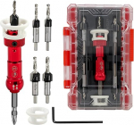 FOCSTOL Sinkpuur Puidusinkpuuride komplekt koos s&uuml;gavuspeatusega - 5 tk (3,2/3,6/4/4,4/4,8 mm) Puursinkpuur s&uuml;gavuspeatusega koos 6,35 mm kuuskantvarrega puidu, plasti, puidut&ouml;&ouml;de jaoks.
