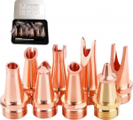 MCWlaser 8tk laserkeevitusotsakute komplekt, vaseotsakud koos skaala toruga kaasaskantavale laserkeevitusp&uuml;stolile, laserkeevituspeale, laserkeevitusseadmele