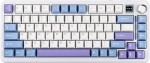 EPOMAKER Cypher81 75% mehaaniline klaviatuur TFT-ekraaniga ja nupuga, Type-C/BT/2.4G traadita m&auml;nguklaviatuur, tihendiga klaviatuur RGB taustavalgustusega PC/Mac (valge sinine, Wisteria Linear)