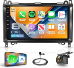 6G + 128G 8 Core 9-tolline autoraadio Android Mercedes Benz A-klassi W169 B-klassi W245 W639 Vito W639 Viano W906 Sprinter Carplay juhtmevaba Android auto peeglilink Bluetooth navigatsioon GPS FM/RDS/EQ
