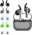 Aiivioll 5 paari: Samsung Galaxy Buds3, Samsung Galaxy Buds3, 5 v&auml;rvi &uuml;hilduvus Silikoonist aksessuaarid K&otilde;rvakonksude katted kerged ja vastupidavad silikoonist k&otilde;rvaklapid