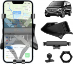 TTCR-II &uuml;hildub Mercedes Benz V-klassi W447 mobiiltelefoni hoidjaga, kohandatud sobib V-klassi 2016 2017 2018 2019 2020 2021 baasile V-klassi jaoks 360&deg; p&ouml;&ouml;ratav reguleeritav W447 mobiiltelefoni hoidja 360&deg; p&ouml;&ouml;ratav W447 mobiiltelefoni hoidja