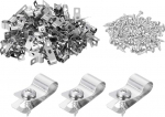 QUARKZMAN 100 tara traadiklambrite komplekt, 7 mm OD kaabliklambrid traadiklambrid paigaldusklambrid koos kruviga, metallist tara paigaldusklambrid b&uuml;roode kodude tara paigaldamiseks