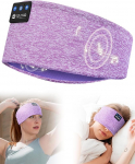 LOVE EYE Bluetooth Sleep Headphones, Sleep Headband, Sleep Mask, Sports Headphones, Music Sleeping Headband for Sports Training, Jogging, Yoga, Travel, Purple