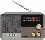 Crosley Tribute AM/FM raadio kaasaskantav Bluetooth-k&otilde;lar - Retro traadita v&auml;ike reisik&otilde;lar k&otilde;rvaklapipesa ja Micro USB laadimiskaabliga, laetav peok&otilde;lar, antrasiitne