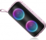 Bluetooth-k&otilde;lar, 1800 mAh muusikakast, Bluetooth 5.3 sisseehitatud mikrofon, 24 W kaasaskantav v&auml;lisk&otilde;lar, DSP stereoheli, RGB mitmev&auml;rviline peo jaoks, IPX6 veekindel, 52 mm l&auml;bim&otilde;&otilde;t, USB-C