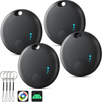 Air Tracker Android, Smart Tag Double System Key Finder Key Finder &uuml;hilduv iOS / Google Find Hub, Bluetooth Key Tracker Smart Tracker v&otilde;tmete, pagasi, kohvri jaoks (4 Pack)