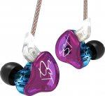 CCA KZ ZST v&auml;rvilised k&otilde;rvaklapid 1BA 1DD Dual Driver Wired HiFi Ergonoomilised m&auml;nguk&otilde;rvaklapid 2 Pin eemaldatava kaabliga laulja Audiophile DJ-le Mikrofon puudub