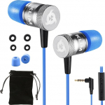 KLIM Fusion k&otilde;rvaklapid mikrofoniga, vastupidavad, uuenduslikud: K&otilde;rvaklapid m&auml;luvahuga 3,5 mm pistikupesaga, Sport Gaming In-ear sinine