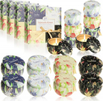 16x Sojawachskerze - Pr&auml;sent-Set mit verschiedenen Duft-Kerzen - Aromatherapie - Wachs-Kerze - Geschenkset f&uuml;r Valentinstag, Muttertag und Geburtstag (16 St&uuml;ck - Duftkerzen)