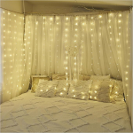 EMOS LED valguskardinad, 240 LED-dioodid Drop Fairy Lights, 1,7 m pikkune j&otilde;uluvalguse valgustus + 3 m kaabel koos toiteallikaga, 8 valgusrežiimi, peodeks, j&otilde;uludeks, soe valge, IP44 sise- ja v&auml;listingimustes kasutamiseks.