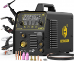 HZXVOGEN MIG-keevitaja 200A gaasita MIG gaasita MIG k&otilde;rgsageduslik TIG-punktkeevitusmasin Plasmal&otilde;ikur Combo 6 in 1 220V IGBT Multi-Protsessi alumiinium keevitusmasin 40A Max