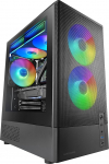 Mars Gaming MC-Onyx, MicroATX m&auml;ngukapp, metallv&otilde;rkfront, karastatud klaasist k&uuml;lgaken, 3 x ARGB FDB ventilaatorit, topeltkambriline struktuur, kuni 240 mm vedelikjahutuse toetus, musta v&auml;rvi