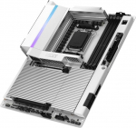 NZXT N9 X870E - AMD X870E AM5 ATX Gaming emaplaat Ryzen 9000/8000/7000-20+2+1, DDR5, 4X M.2, PCIe 5.0, Wi-Fi 7, 5GbE, USB 4 - M.2 Quick Release Latch, Full Metal Cover, valge PCB