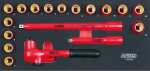 KS Tools SCS 3/8-tolline VDE mutriv&otilde;tmekomplekt 18 tk 1/3-s&uuml;steemi sisestusega