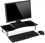 Ttap must klaasist monitoritugi s&uuml;learvuti arvuti teleriekraanile reguleeritava k&otilde;rgusega 56cm L x 24cm D x 9cm H