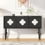 Decoratives Sideboard Aus Holz, Wohnzimmer-Ausstellungsschrank Mit Umfangreicher Lagerraum, Console Table F&uuml;r Eingangsbereich, Wohnzimmer, Flur, Foyer(120cm/47.2" L,51cm/20 W)