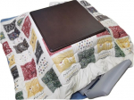 Kotatsu Jaapani lauak&uuml;te kohvi tee elutoa laud Kotatsu Jaapani soojendusega laud Jaapani soe laud Tatami Living Style kohvilaud 4-osaline komplekt koos teki vaiba soojendusega (Colo