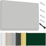 Markiis Veekindel ristk&uuml;likukujuline 1,5 x 3 m, p&auml;ikesekaitse patio UV-kaitse, ilmastikukindel, ei vaja puurimist, 100% pol&uuml;estrist varju v&otilde;rk koos aasade ja k&ouml;iega pergola jaoks, helehall