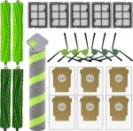 (22 tk) Max 705 Combo varuosad iRobot Roomba Max 705 Combo robottolmuimejale: 4 harjarulli, 1 mopirull, 5 HEPA-filtrit, 6 tolmukotti, 6 k&uuml;lgharja, tarvikute komplekt (mitte Max