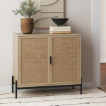 Nathan James Accent Boho Modernne vabalt seisev buffet Sideboard esikusse sissep&auml;&auml;suala s&ouml;&ouml;gituba elutuba 1 hoiukapp Andrew - Light Light/Matte Black