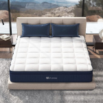 Avenco Matratze 180x200, Taschenfederkernmatratze, gewaschene Latex und hochelastische Schaumstoffmatratze, bilaterale Verst&auml;rkung, CertiPUR-US Zertifikat