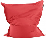 Beliani Modernne Bean Bag Cover Extra Large Nailon Zip veekindel vastupidav sise- ja v&auml;litingimustes kasutamiseks 140 x 180 cm Punane Fuzzy
