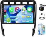CAMECHO 8+128G 8-Kern Android 15 Autoradio f&uuml;r Porsche Cayenne 2002-2010, 9 Zoll Navi Radio Bluetooth mit Wireless Carplay Android Auto, DSP FM RDS, GPS WLAN +R&uuml;ckfahrkamera