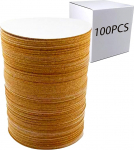 Hosawtek Self Adhesive Cork Sheets Round 9.5cm Self Adhesive Backed Cork Craft Drawing Board Festive Hand Cut Paper Floor Protector for Various Types of