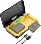ENEGON LP-E17 20W Dual Battery Fast Charger Kit (2 x 1500mAh) Compatible with Canon EOS R10, R8, RP, R50, R100, M3, M5, M6, 200D, 250D, 77D, 750D, 760D, 800D, 8000D and More LCD Display