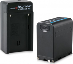 Blumax aku Sony NP-F980 / F970 / F750 / F550 / F960 - LG aku - 7850 mAh 5 V USB v&auml;ljundiga ja DC 8,4 V sisendiga ja v&auml;ljundiga + laadimisseade koos auto laadimiskaabliga