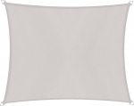 Windhager Sun Sail Cannes helehall ristk&uuml;likukujuline kaetud pol&uuml;esterkangas 4 x 5 m 180 g/m&sup2; P&auml;ikesekaitse Patio UV- ja ilmastikukindel Tuule- ja veekindel