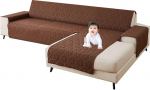 Diivanikate nurgas Diivan L kuju Veekindel libisemiskindel diivanikate kaitse lemmikloomade vastu Kass koer diivan viskamine diivanile m&ouml;&ouml;bli kaitsja (E,200 x 270 cm / 79-107 tolli)