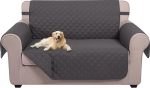 U-NICE HOME Loveseat diivanikate, p&ouml;&ouml;ratav diivanikate koertele elastsete sidemetega, veekindel m&ouml;&ouml;bli kaitsja lemmikloomadele, diivanikate 2 padjale, diivanikate (loveseat, tumehall/tumehall)