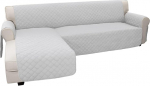 Easy-Going Diivan Slipcover L kuju Diivan Cover Sectional Couch Cover Chaise Lounge Cover Reversible Sofa Cover M&ouml;&ouml;bli kaitsja lemmikloomadele Lapsed Lapsed Koerad Kassid (Large, helehall/hele hall)