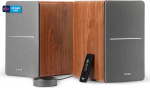 EDIFIER R1280T aktiivne k&otilde;larikomplekt koos WiiM Miniga, t&auml;iuslik multiroomi kombinatsioon, AirPlay 2, Alexa, Siri, k&otilde;rglahutusega heli striimimine Spotify'st, Amazon Musicust ja mujaltki.